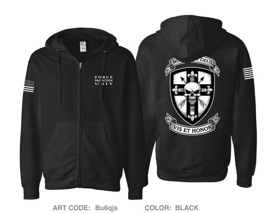 NWSE Force Protection Comfort Unisex Cotton Blend Full-Zip Hooded Sweatshirt - Bu6qjs