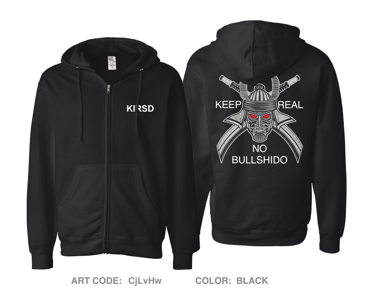 Keep It Real Self Defense Comfort Unisex Cotton Blend Full-Zip Hooded Sweatshirt - CjLvHw