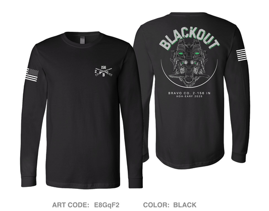 Blackout Comfort Unisex Cotton LS Tee - E8GqF2