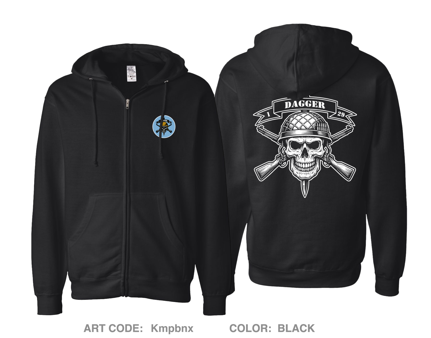 D Co, 1-29 IN Comfort Unisex Cotton Blend Full-Zip Hooded Sweatshirt - Kmpbnx