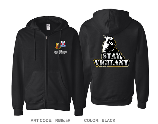 904th Contracting Battalion Comfort Unisex Cotton Blend Full-Zip Hooded Sweatshirt - RB9qaR
