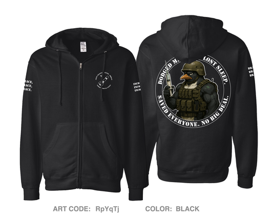 Army Troop Medical Clinic Comfort Unisex Cotton Blend Full-Zip Hooded Sweatshirt - RpYqTj