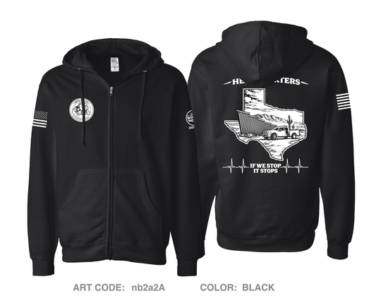 38th MP Co Comfort Unisex Cotton Blend Full-Zip Hooded Sweatshirt - nb2a2A
