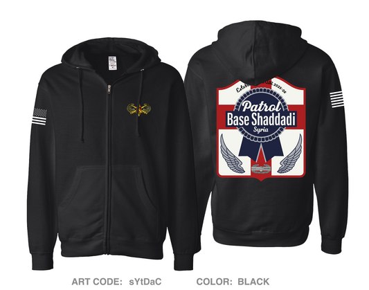 2-44 ADA PBS Comfort Unisex Cotton Blend Full-Zip Hooded Sweatshirt - sYtDaC