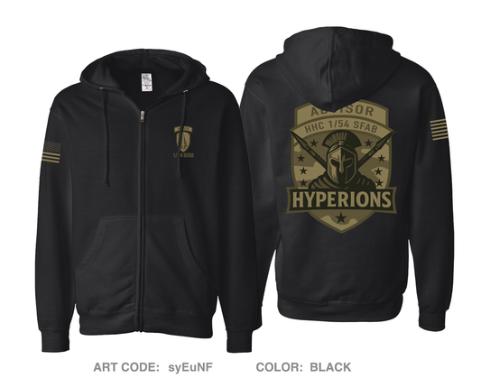HHC 1/54 SFAB Hyperions Comfort Unisex Cotton Blend Full-Zip Hooded Sweatshirt - syEuNF