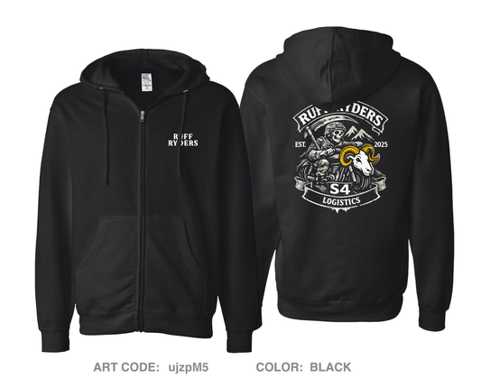 650 RSG S4 Ruff Ryders Comfort Unisex Cotton Blend Full-Zip Hooded Sweatshirt - ujzpM5