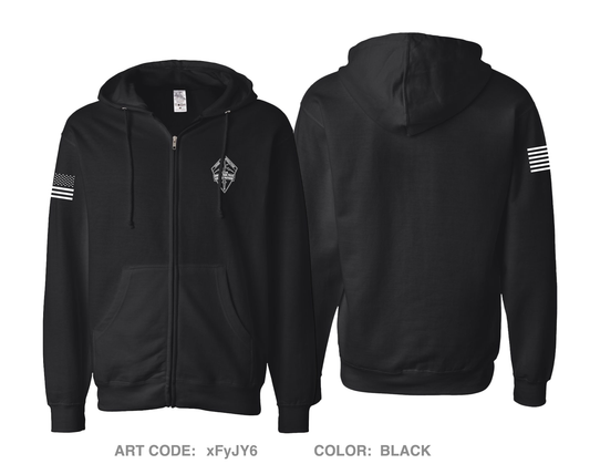 Hanover Park Police CRT Comfort Unisex Cotton Blend Full-Zip Hooded Sweatshirt - xFyJY6