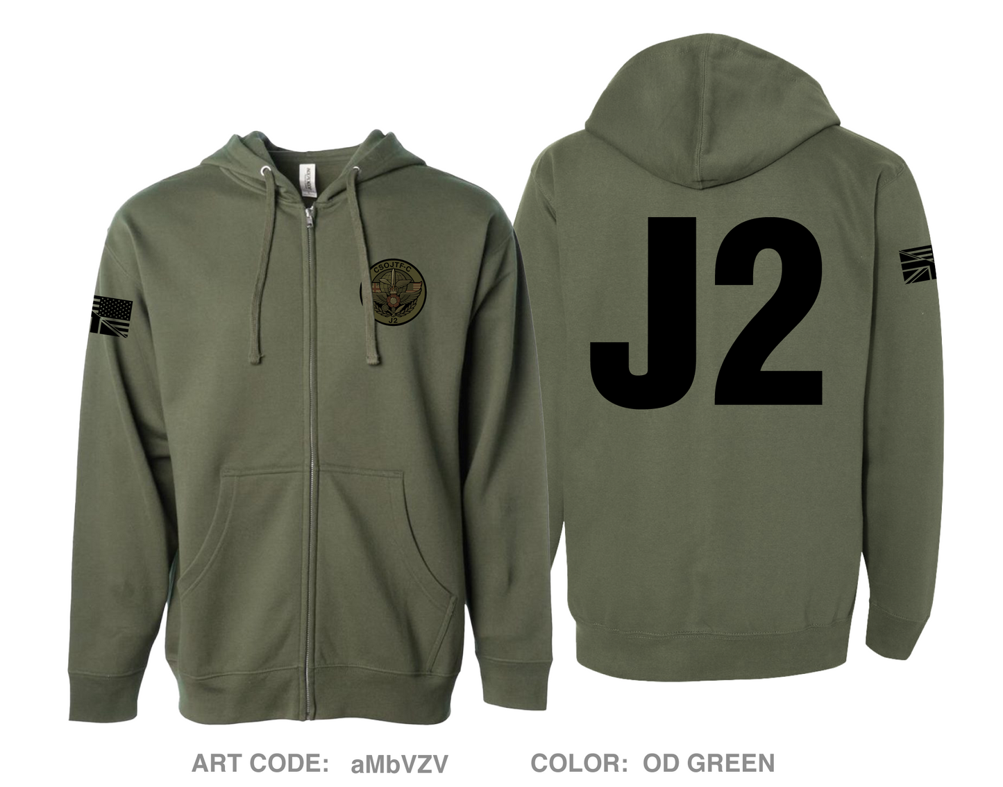 CSOJTF-C J2 Store 1 Comfort Unisex Cotton Blend Full-Zip Hooded Sweatshirt - aMbVZV