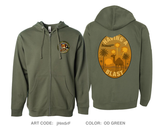 Flight Med Comfort Unisex Cotton Blend Full-Zip Hooded Sweatshirt - jHm5rF