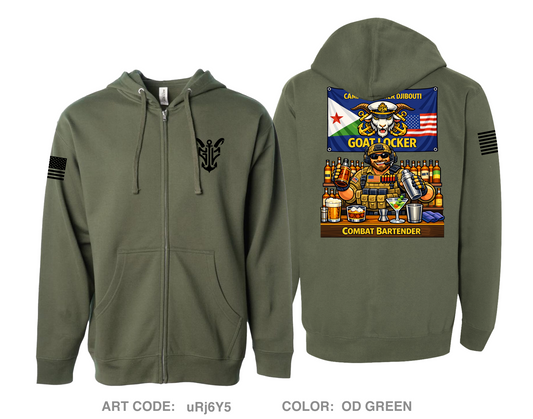 CJTF-HOA CJ6 Comfort Unisex Cotton Blend Full-Zip Hooded Sweatshirt - uRj6Y5