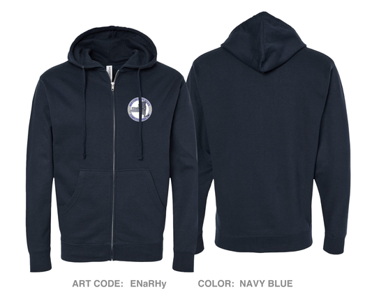 NYSP Troop F Computer Crime Unit Comfort Unisex Cotton Blend Full-Zip Hooded Sweatshirt - ENaRHy