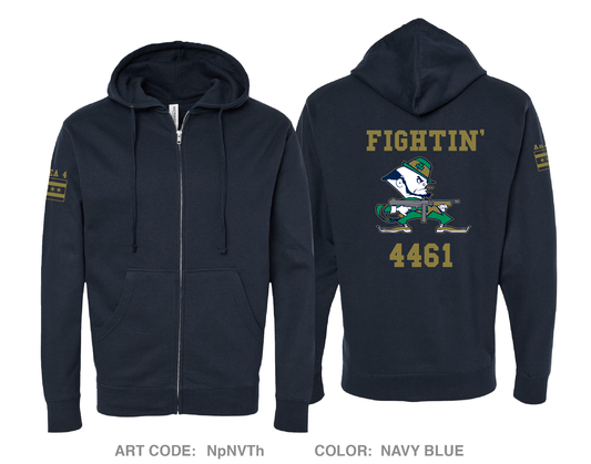 4461 Store 1 Comfort Unisex Cotton Blend Full-Zip Hooded Sweatshirt - NpNVTh