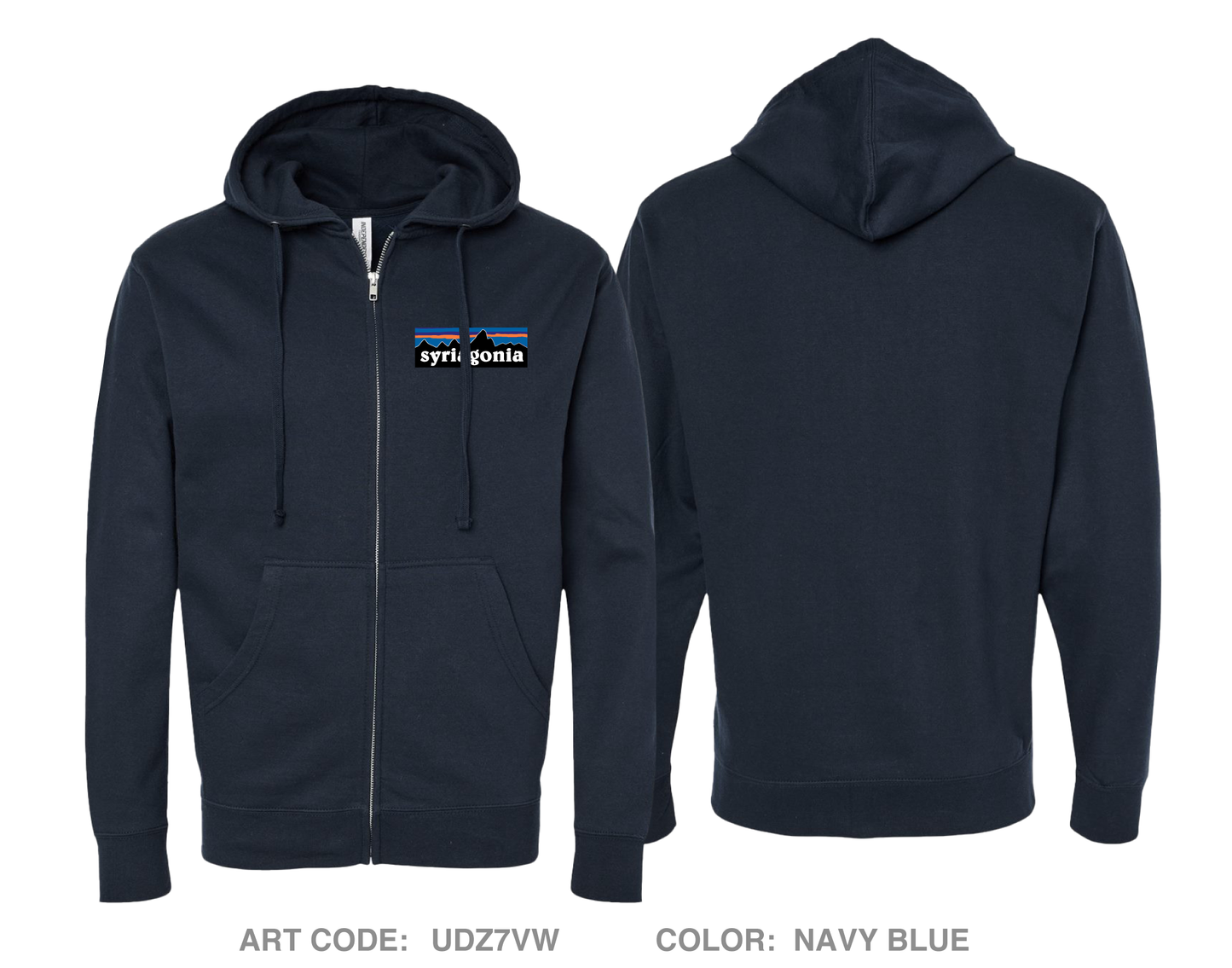 B Battery 2-218th FA Comfort Unisex Cotton Blend Full-Zip Hooded Sweatshirt - pmpKRu