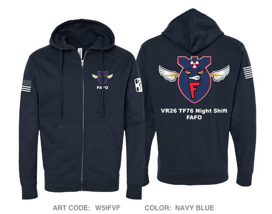 330th MED BDE Comfort Unisex Cotton Blend Full-Zip Hooded Sweatshirt - W5tFVF