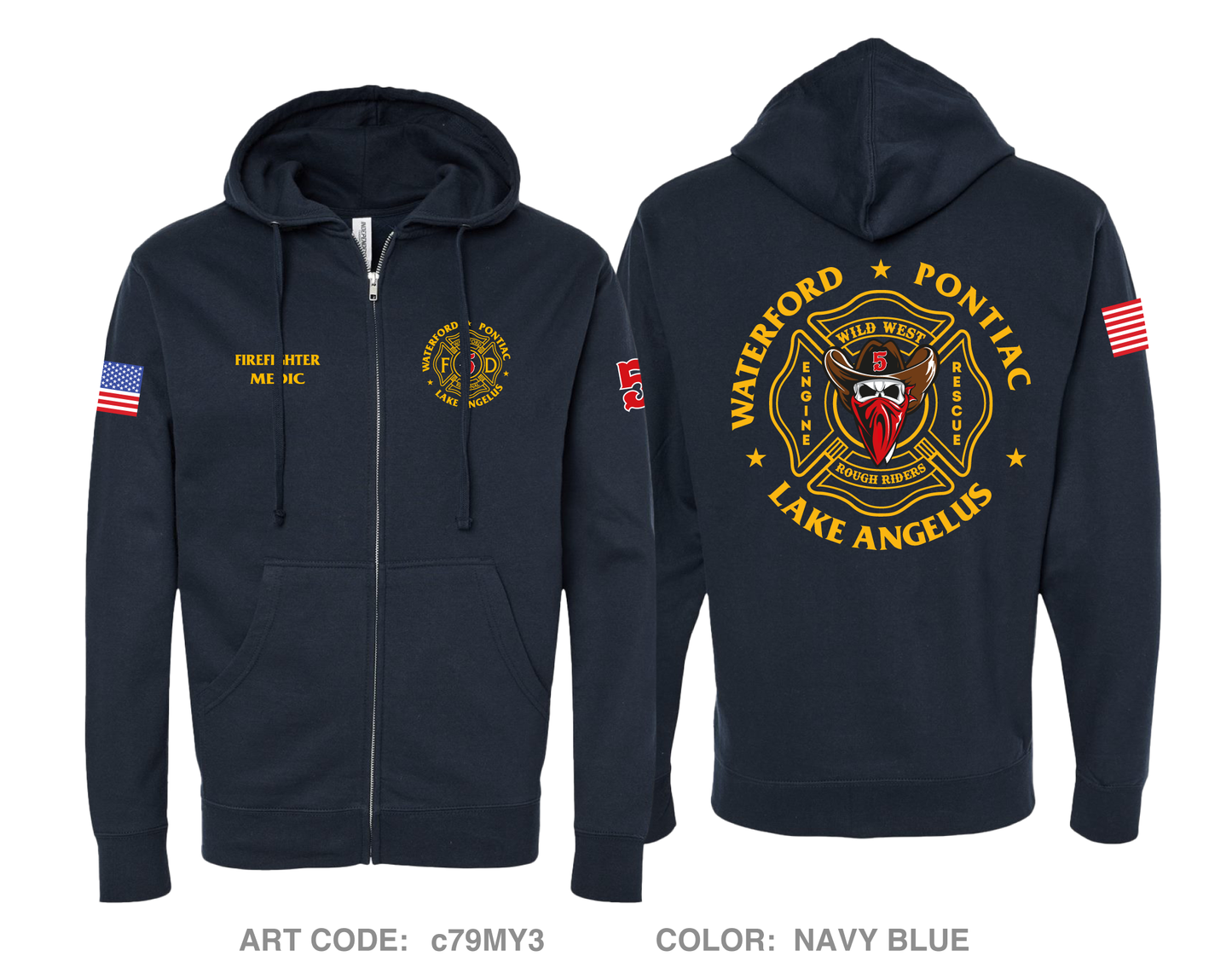 Station 5 Comfort Unisex Cotton Blend Full-Zip Hooded Sweatshirt - c79MY3