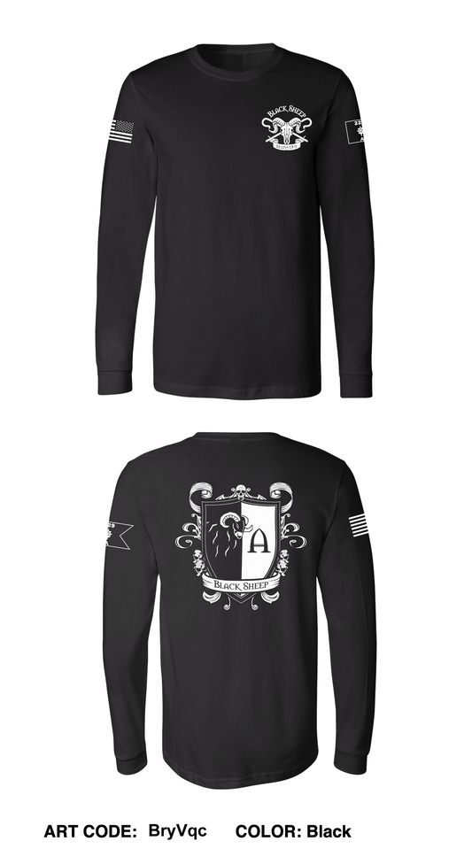 A Co, 229th MI BN Comfort Men's Cotton LS Tee - BryVqc