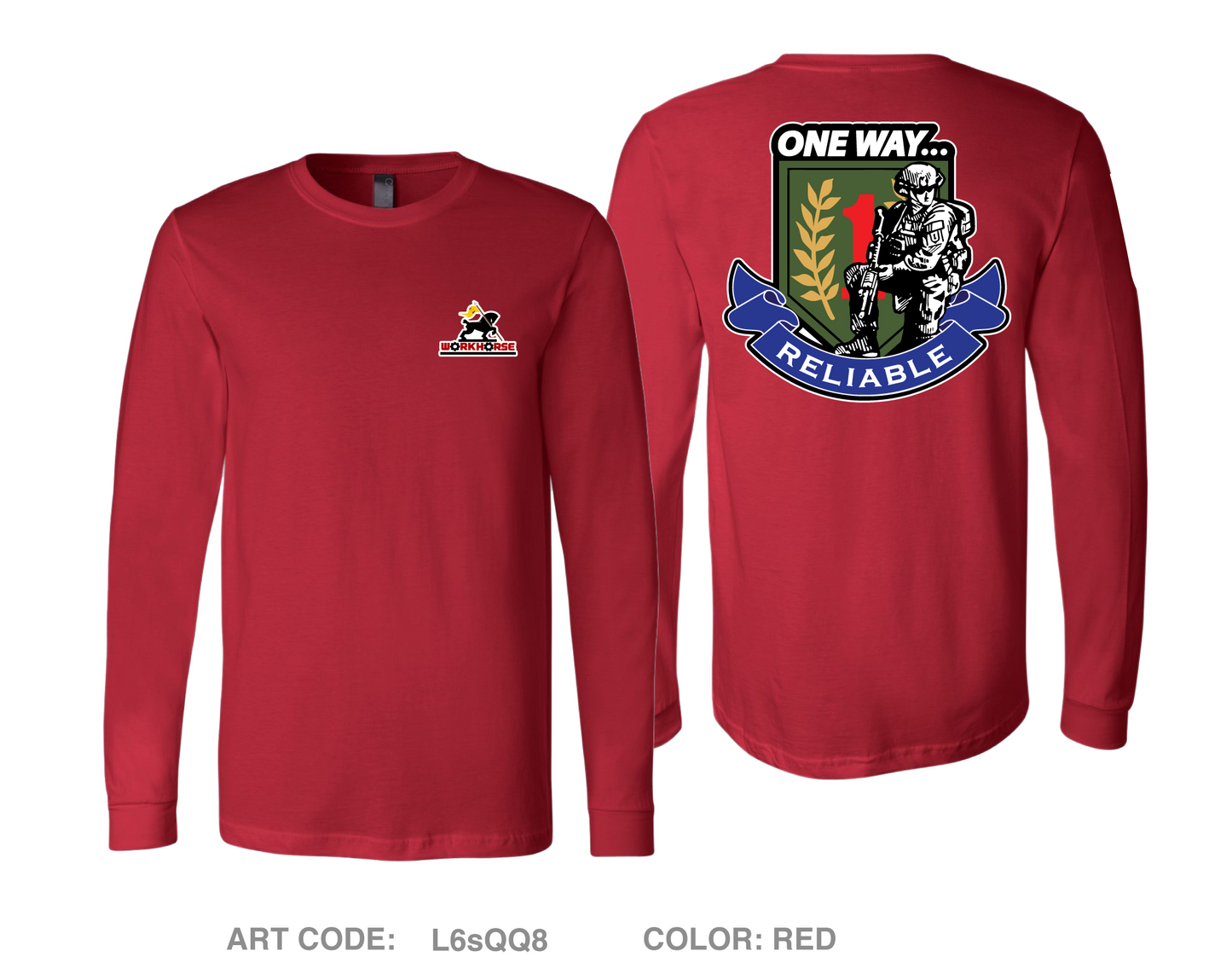 511th Quartermaster Company Comfort Unisex Cotton LS Tee - L6sQQ8