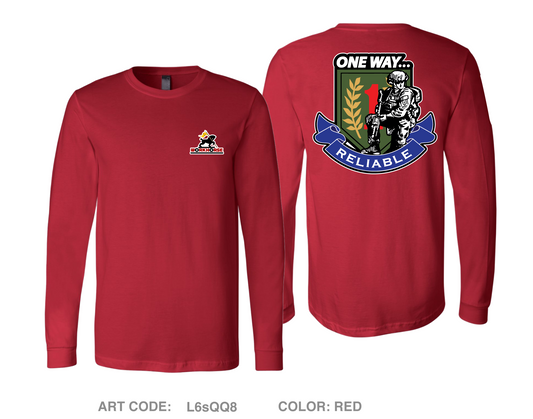 511th Quartermaster Company Comfort Unisex Cotton LS Tee - L6sQQ8