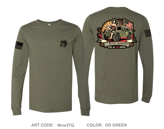 2nd Battalion 5th Marines Comfort Unisex Cotton LS Tee - Mvw3TQ