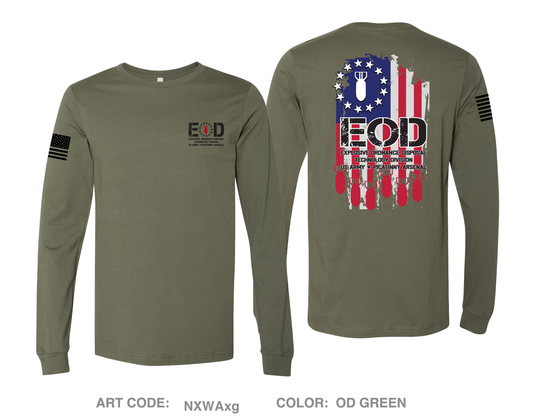 Explosive Ordnance Disposal Technology Division (EOD) Comfort Unisex Cotton LS Tee - NXWAxg