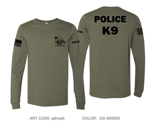 RTD Transit Police K9 Comfort Unisex Cotton LS Tee - q8majk