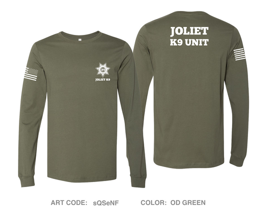 Joliet Police K9 Unit Comfort Unisex Cotton LS Tee - sQSeNF
