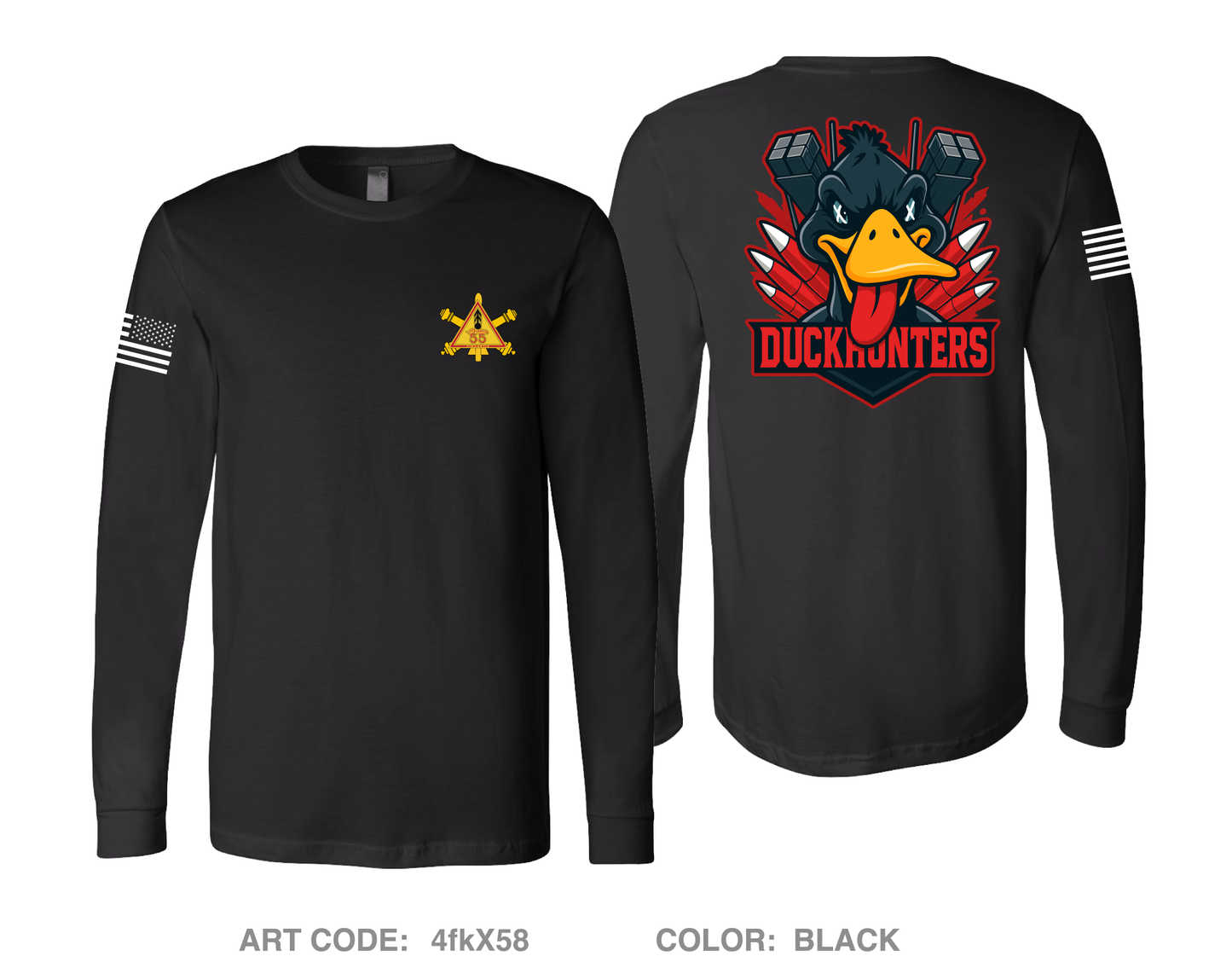 Delta 2-55 ADAR Duckhunters Comfort Unisex Cotton LS Tee - 4fkX58