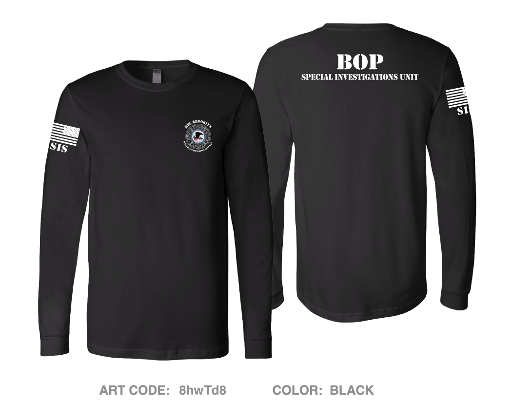 SPECIAL INVESTIGATION SERVICES Comfort Unisex Cotton LS Tee - 8hwTd8
