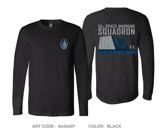 10th Space Warning Squadron Fundraising Collection Comfort Unisex Cotton LS Tee - 9w3mEP