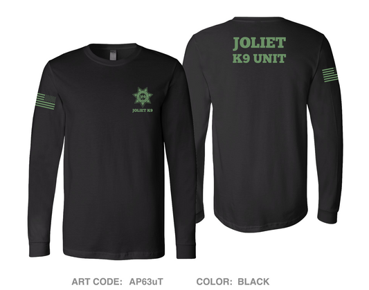 Joliet Police K9 Unit Comfort Unisex Cotton LS Tee - AP63uT