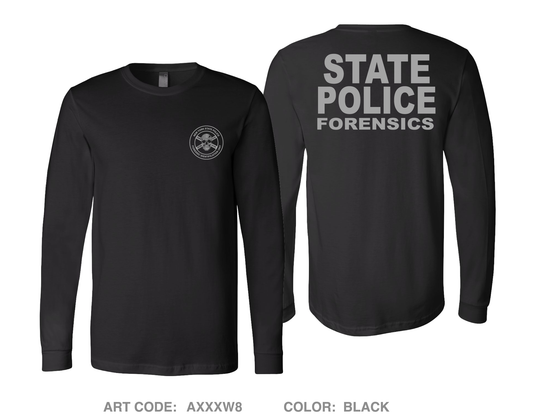 New York State Police - Forensic Identification Unit Comfort Unisex Cotton LS Tee - AXXXW8