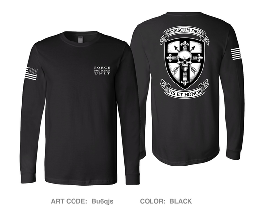 NWSE Force Protection Comfort Unisex Cotton LS Tee - Bu6qjs