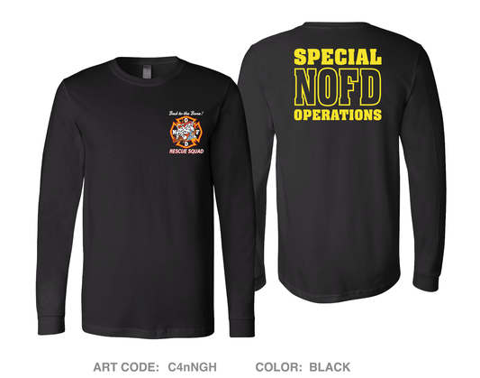 NOFD Rescue 7 Comfort Unisex Cotton LS Tee - C4nNGH