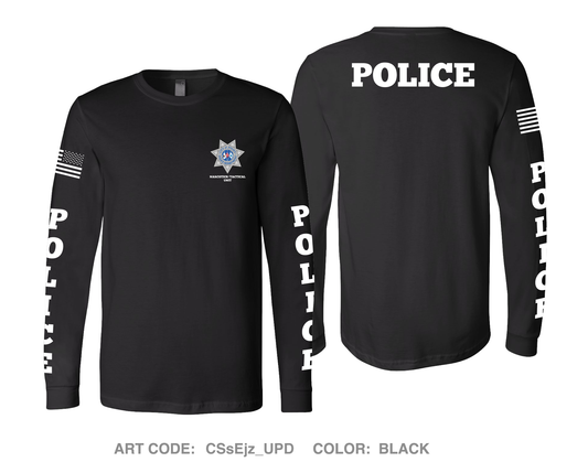 Joliet Police Department Comfort Men's Cotton LS Tee - CSsEjz_UPD