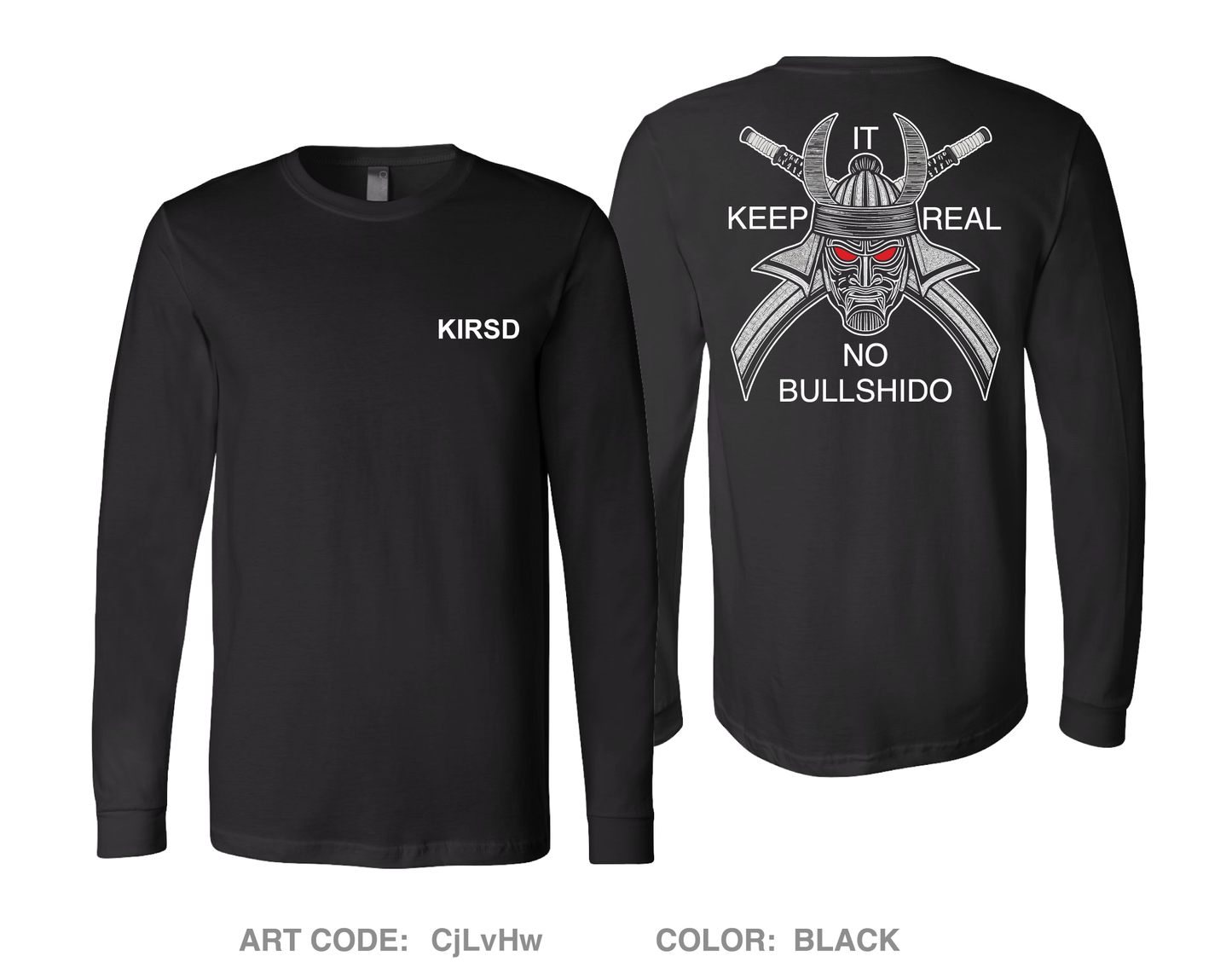 Keep It Real Self Defense Comfort Unisex Cotton LS Tee - CjLvHw