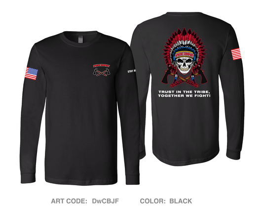 A Co, 309th MI BN Comfort Unisex Cotton LS Tee - DwCBJF