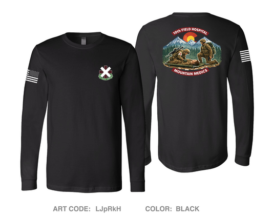 10th Field Hospital Store 1 Comfort Unisex Cotton LS Tee - LJpRkH