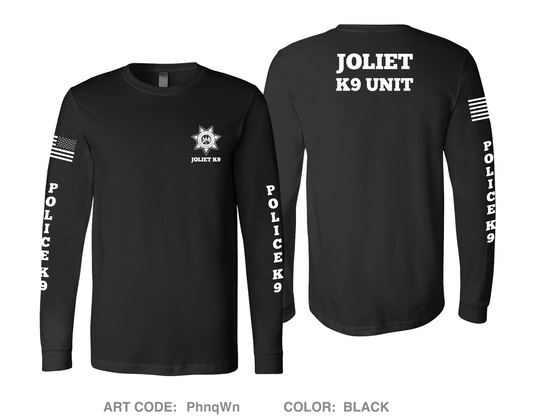 Joliet Police K9 Unit Hi-Tech Performance Unisex LS Tee - PhnqWn