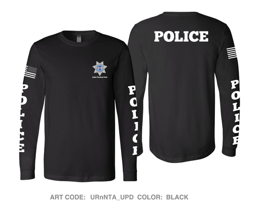 Joliet Police Department Comfort Men's Cotton LS Tee - URnNTA_UPD