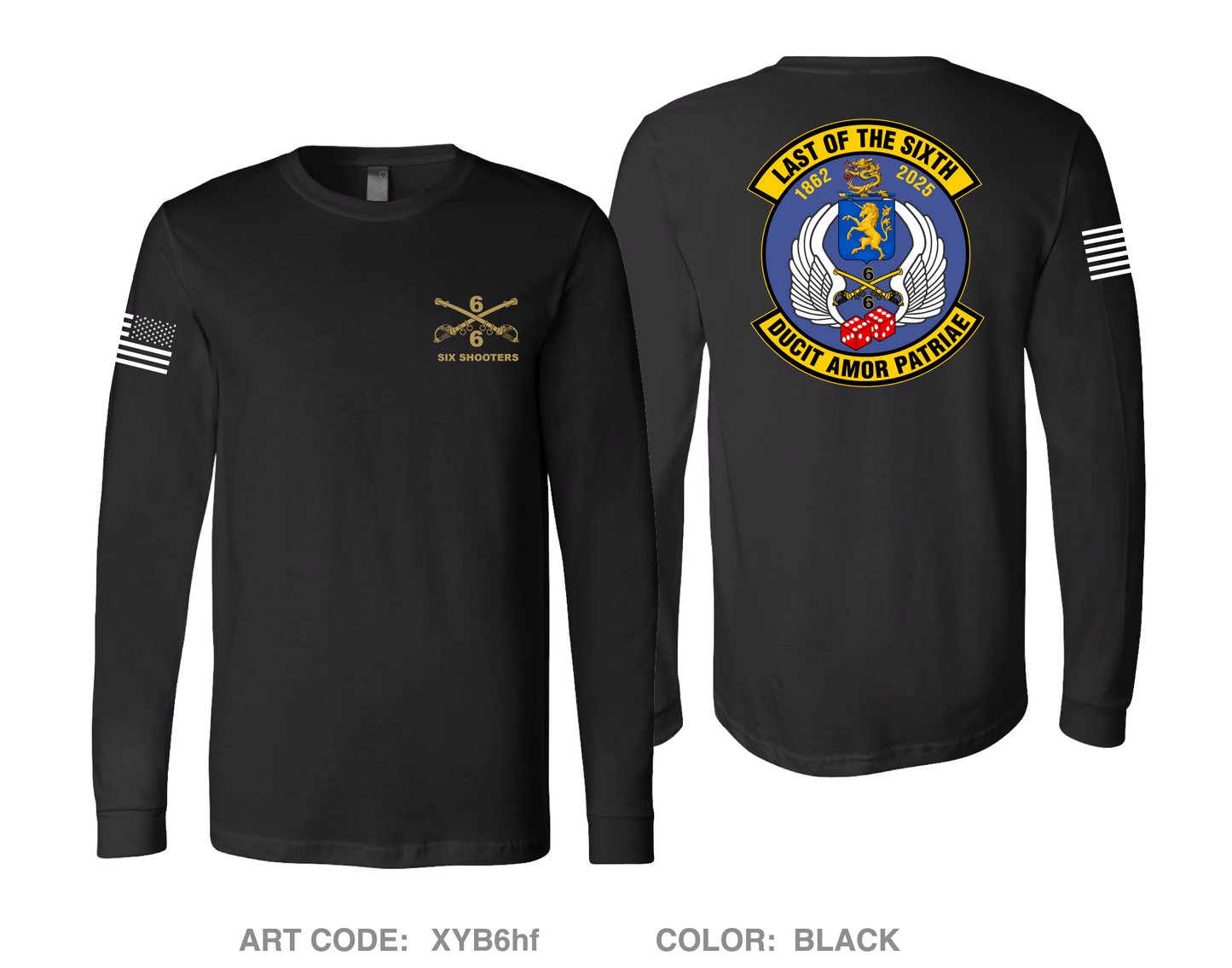 6-6 CAV Comfort Unisex Cotton LS Tee - XYB6hf