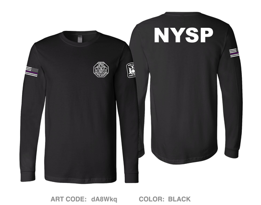 NYSP Comfort Unisex Cotton LS Tee - dA8Wkq