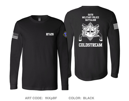 211th MP BN HHD Comfort Unisex Cotton LS Tee - fKKpBF