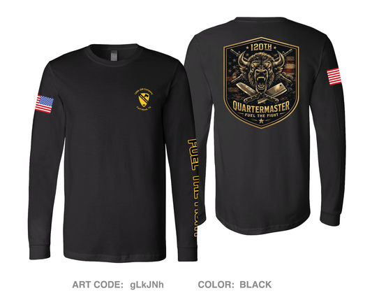 JCCoE, 266th QM BN, 23rd QM BDE Comfort Unisex Cotton LS Tee - gLkJNh