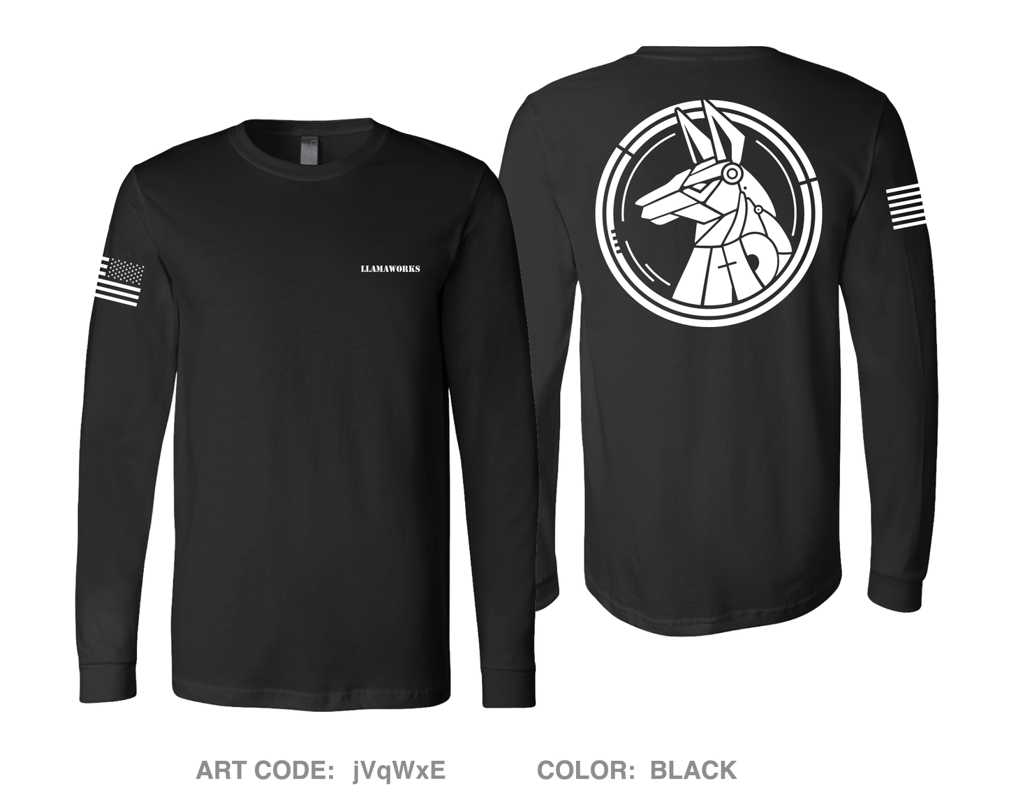 Llamaworks Comfort Unisex Cotton LS Tee - jVqWxE