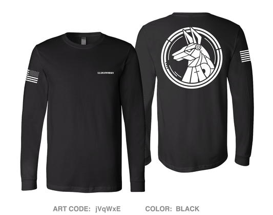 Llamaworks Comfort Unisex Cotton LS Tee - jVqWxE