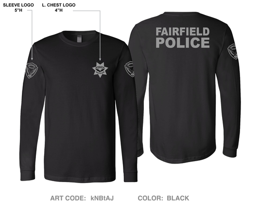 Fairfield Police K9 Unit Comfort Unisex Cotton LS Tee - kNBtAJ