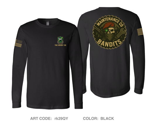 Maint Co. GSB Comfort Unisex Cotton LS Tee - rk29QY