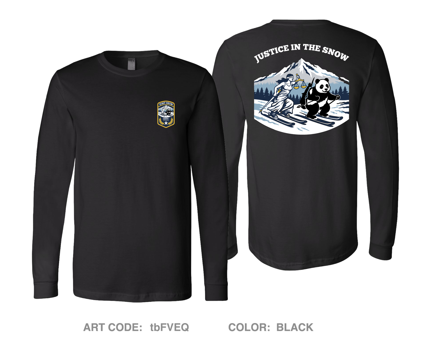Office of the Special Trial Counsel at Fort Drum Comfort Unisex Cotton LS Tee - tbFVEQ