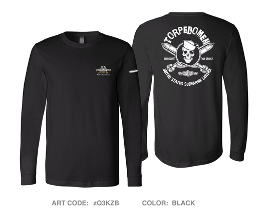 USS Vermont Comfort Unisex Cotton LS Tee - zQ3KZB
