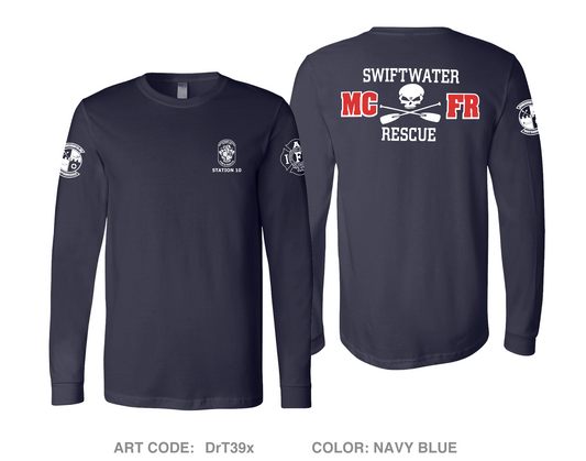 MCFRS Station 10 Comfort Unisex Cotton LS Tee - DrT39x